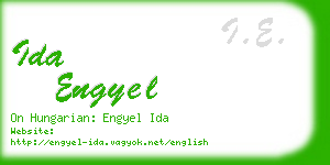 ida engyel business card